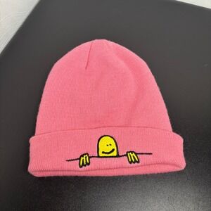 Thrasher Magazine‎ Mark Gonzales Pink Skateboard Beanie Hat SAD Logo OSFM Y2K